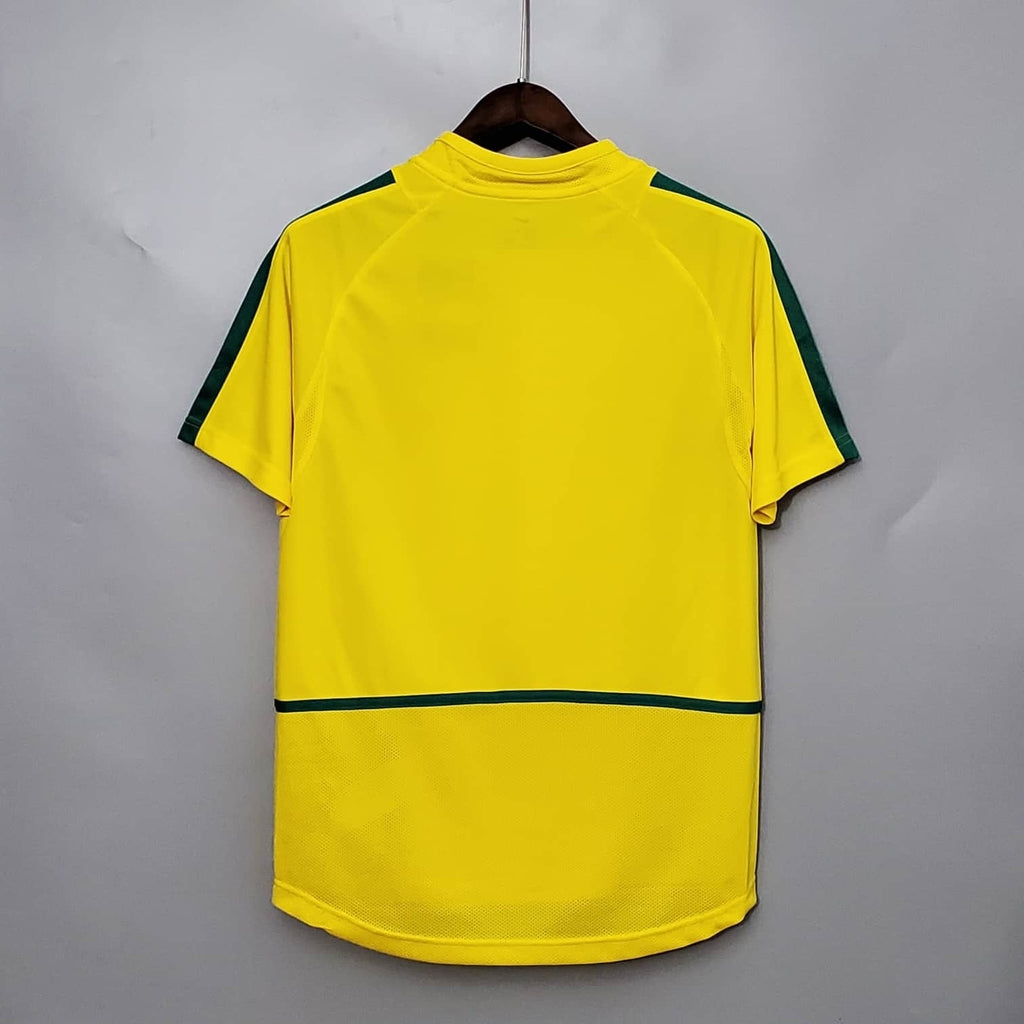 Camisa Seleção Brasileira Retrô 2002 Amarela - Nike | Futmantos