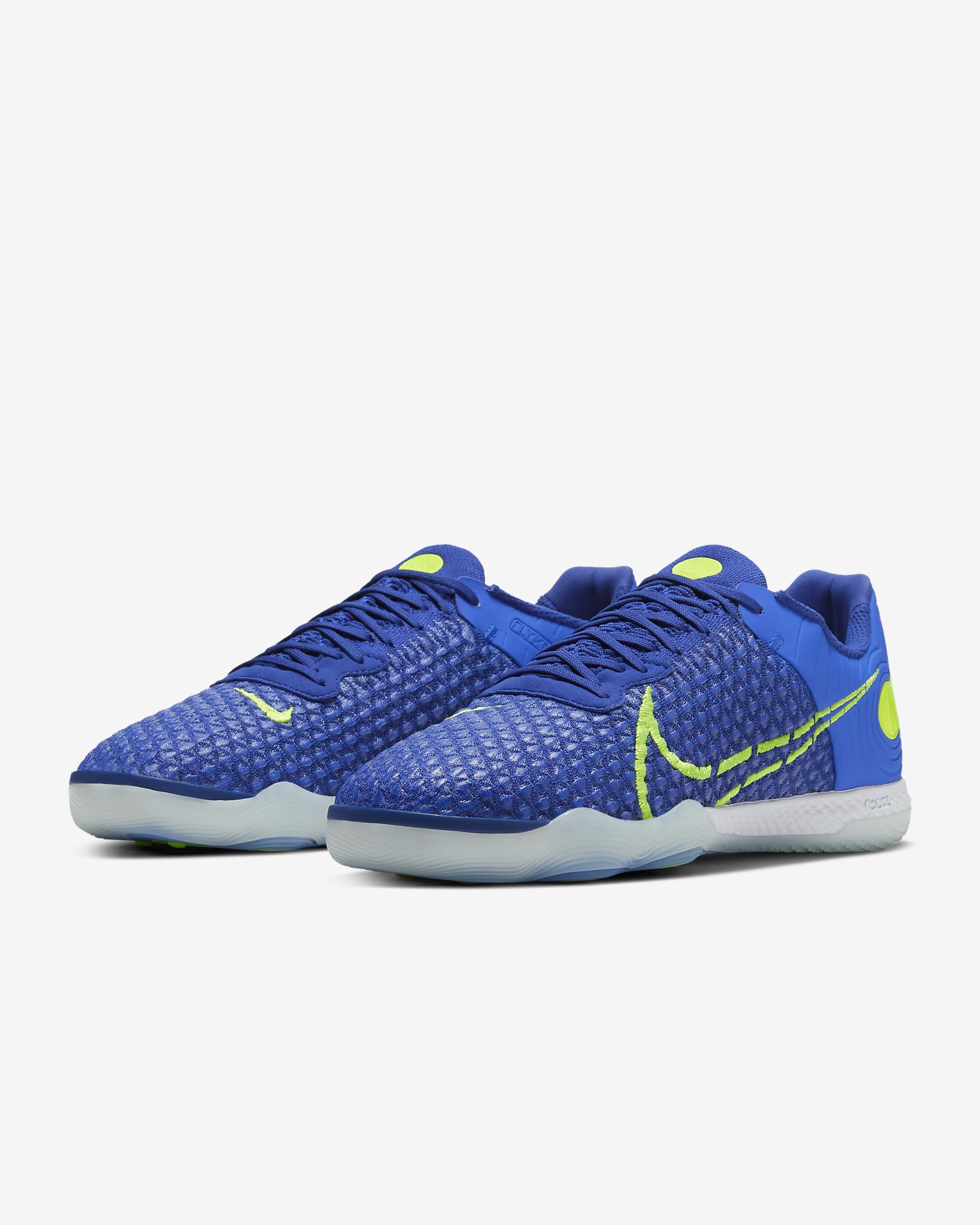 Chuteira Futsal Nike Phantom GT - Azul/Verde - Low