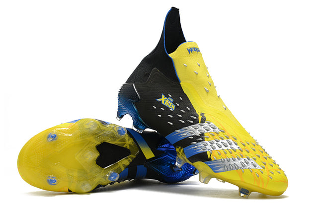 Chuteira Campo Adidas Predator Freak + FG Xmen/Black/Yellow/Blue - Cano Alto