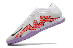 Chuteira Society Nike Air Zoom TF Branco/Roxo - Low