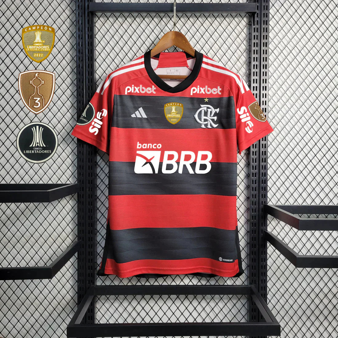 Camisa Flamengo I [Com Patrocínio] 23/24 Adidas - Rubro Negro | Futmantos