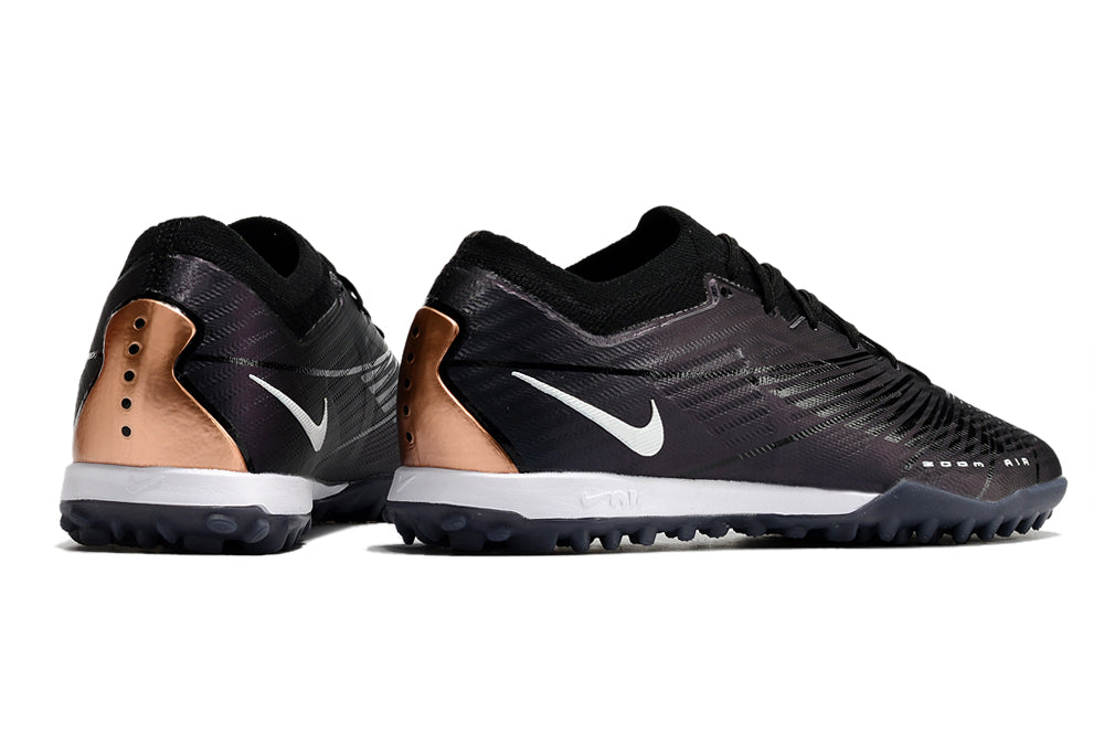 Chuteira Society Nike Air Zoom TF Preto/Marrom - Low