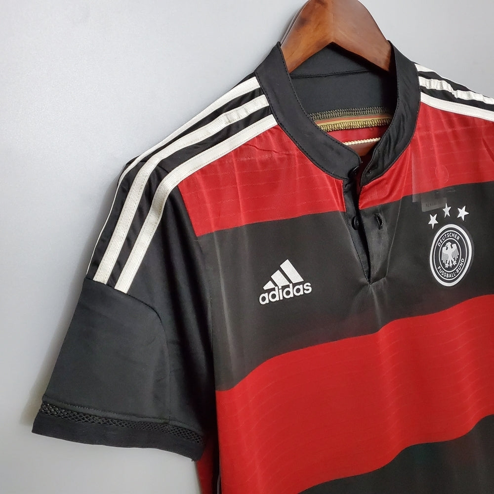 Camisa Alemanha Retrô 2014 - Adidas - Preto e Vermelha | Futmantos