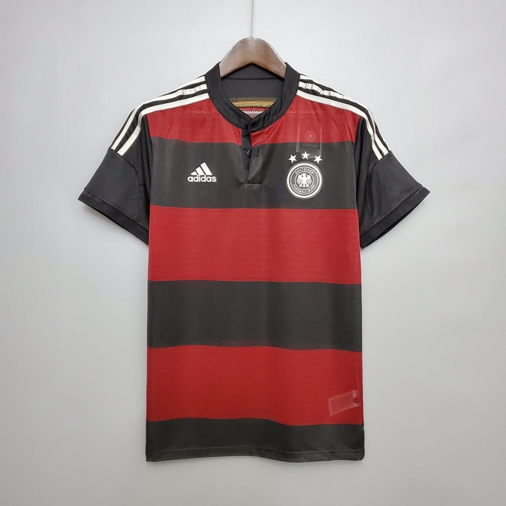 Camisa Alemanha Retrô 2014 - Adidas - Preto e Vermelha | Futmantos