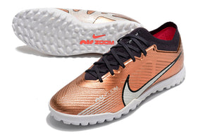 Chuteira Society Nike Air Zoom TF Marrom - Low