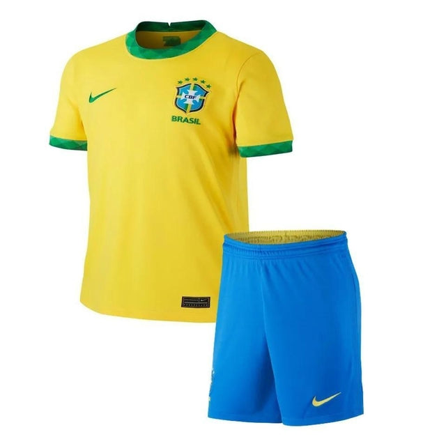 Kit Infantil Brasil 2021 Nike - Amarelo | Futmantos