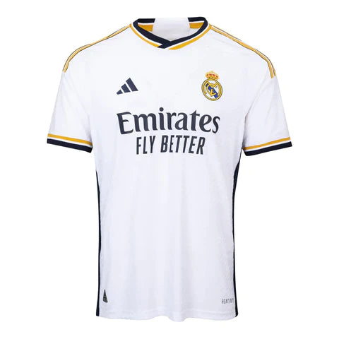 Camisa Real Madrid I 23/24 - Branca - Adidas - Masculino Versão Jogador