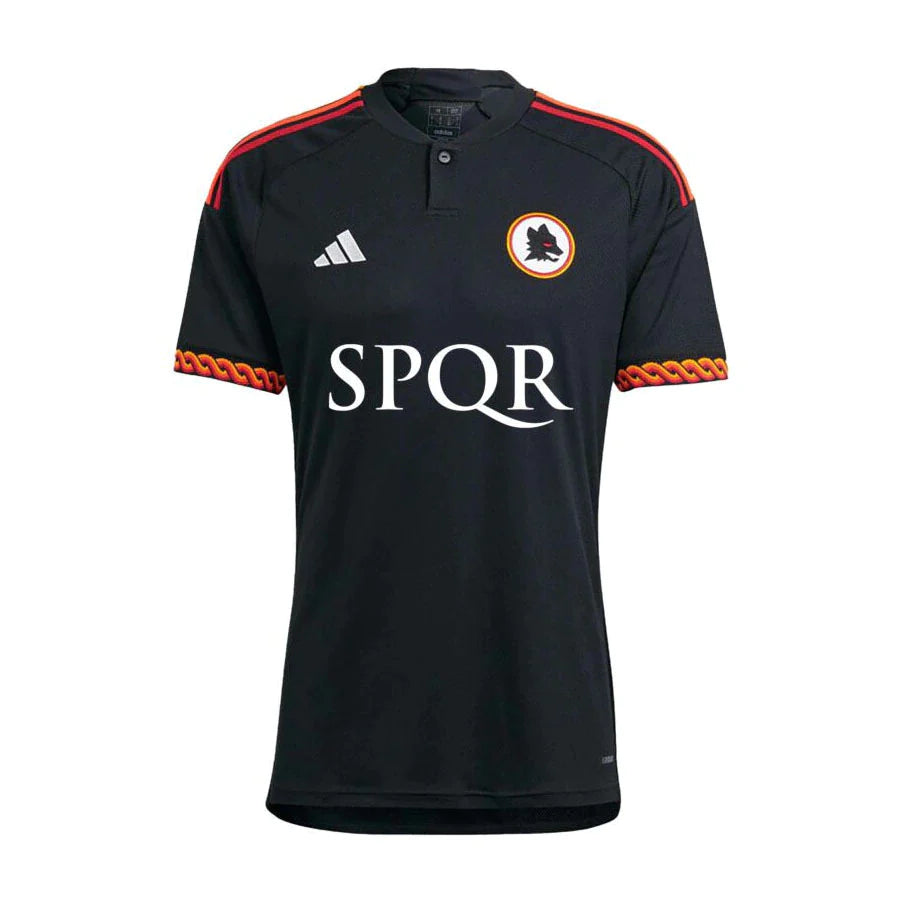 Camisa Roma I 23/24 Adidas - Preto | Futmantos