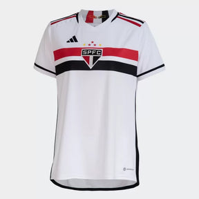 Camisa Feminina São Paulo I 23/24 Adidas - Branco