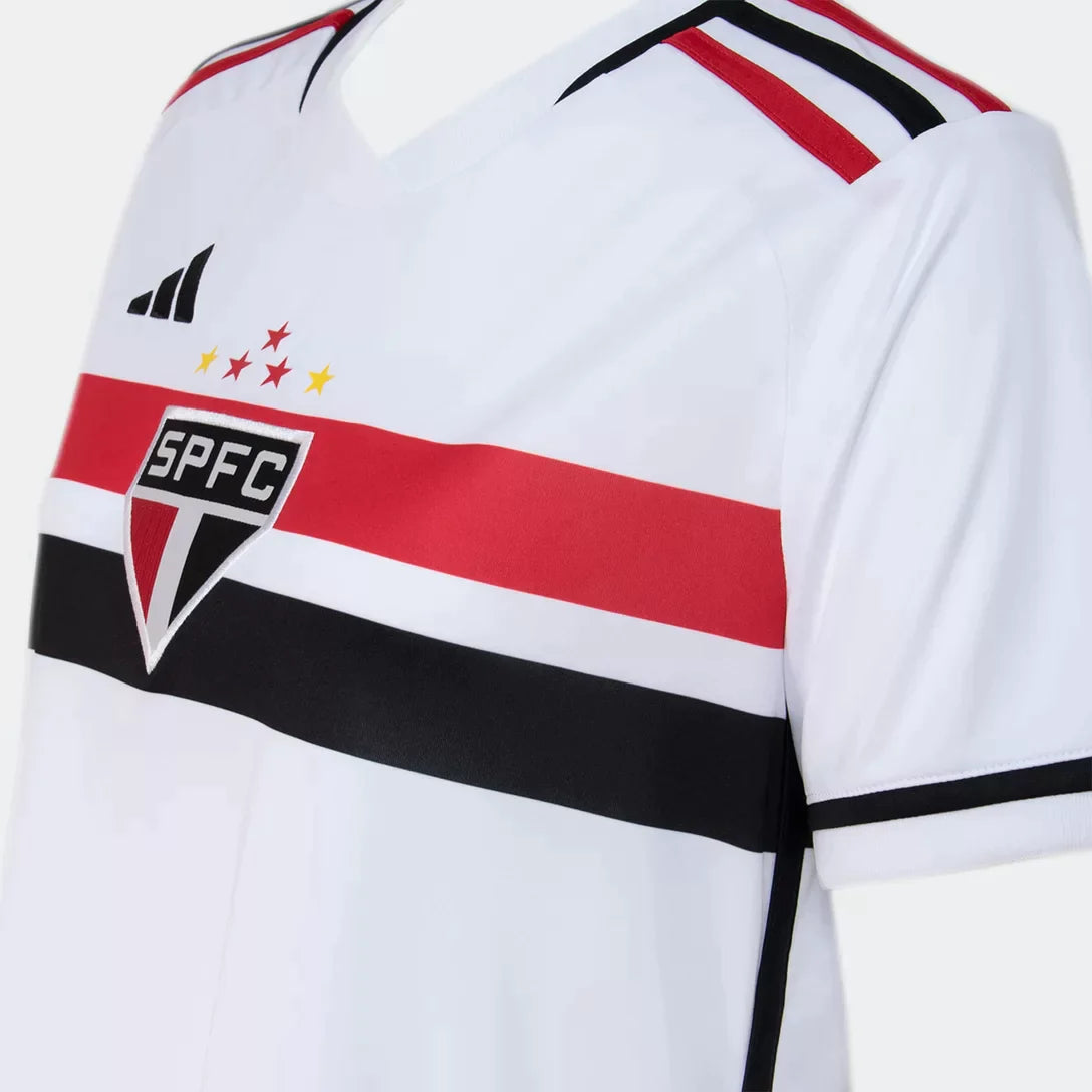 Camisa Feminina São Paulo I 23/24 Adidas - Branco | Futmantos