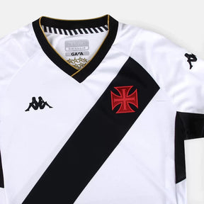 Camisa Vasco Feminino I 23/24 Kappa - Branca com Listra Preta | Futmantos