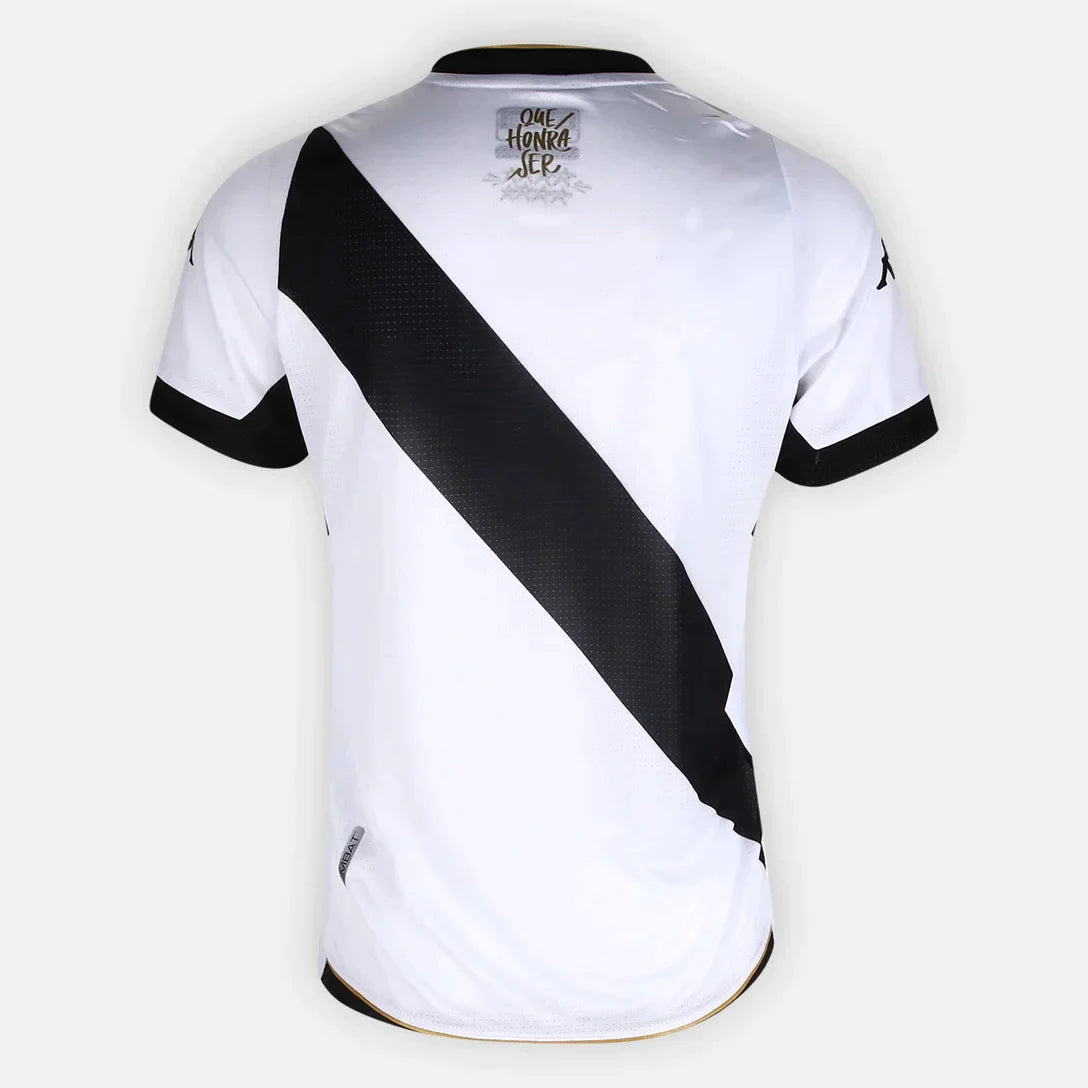 Camisa Vasco Feminino I 23/24 Kappa - Branca com Listra Preta | Futmantos